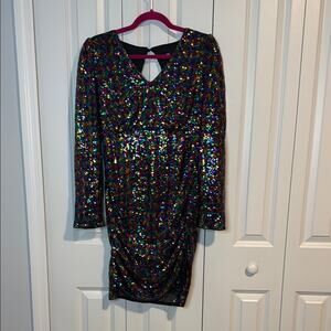 Sequin Multicolor Mini Dress